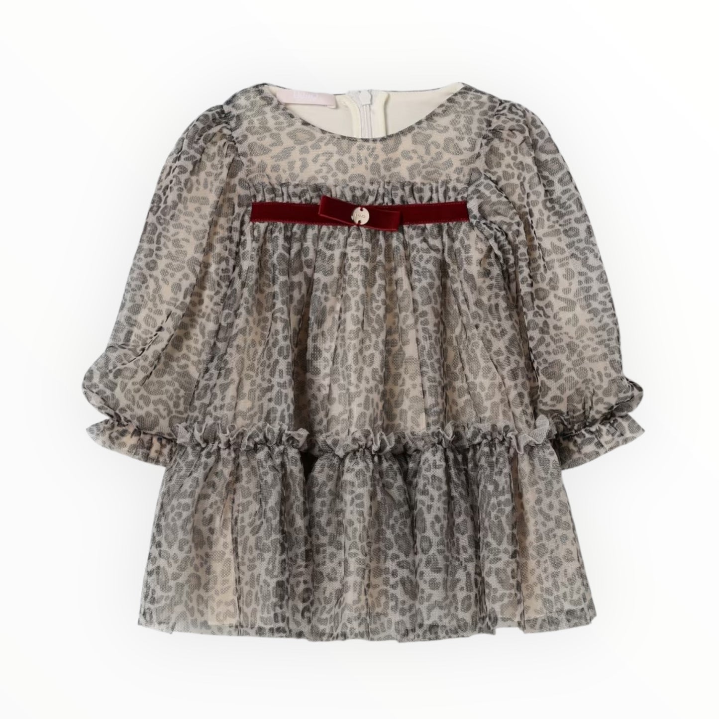 Abito in tulle animalier neonata Liu Jo