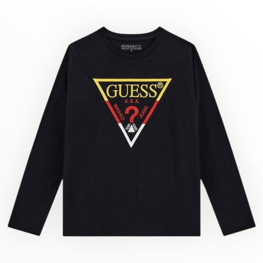 T-shirt Guess logo ricamato