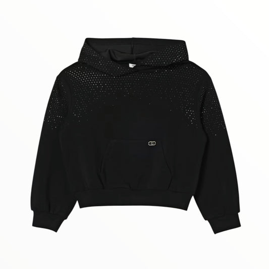 Felpa Liu Jo con cappuccio e strass