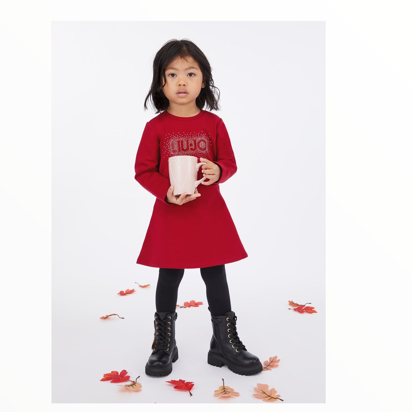 Abito Liu Jo strass rosso/bordeaux