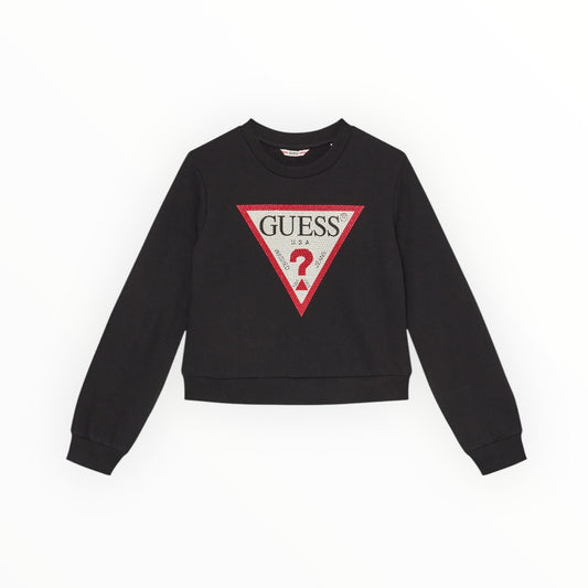 Felpa con strass modello scatola Guess