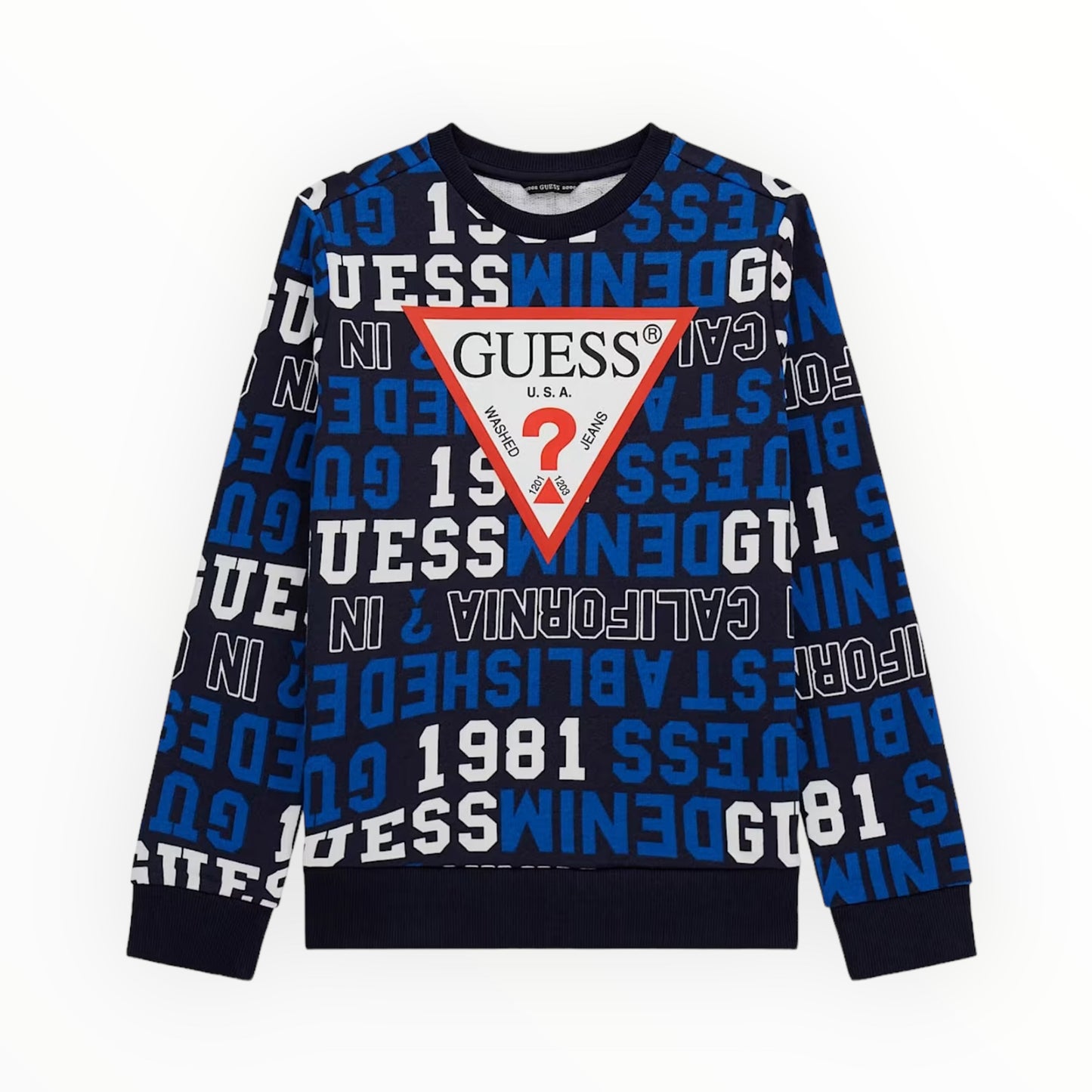 Felpa Stampa All Over Guess