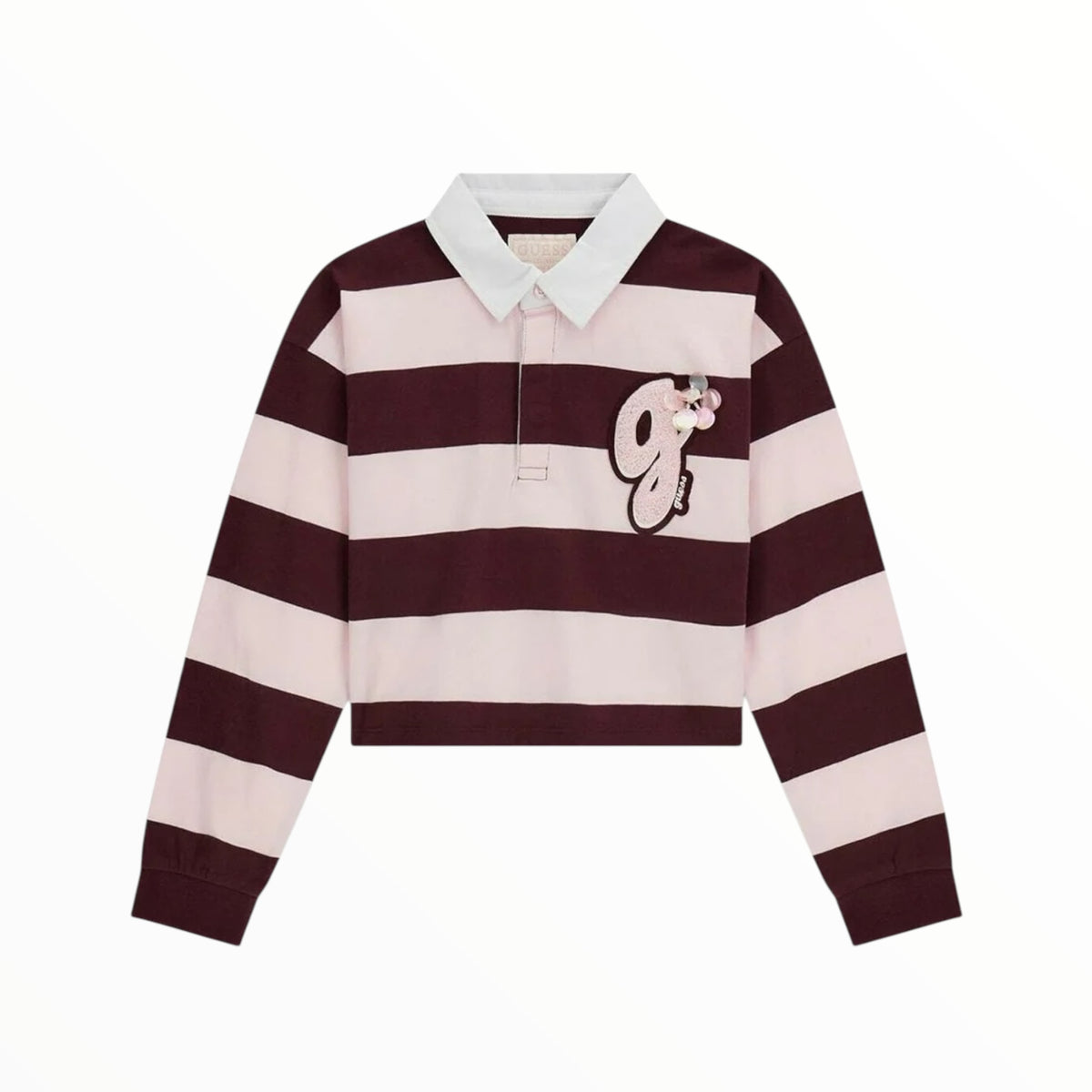 Polo crop Guess a righe