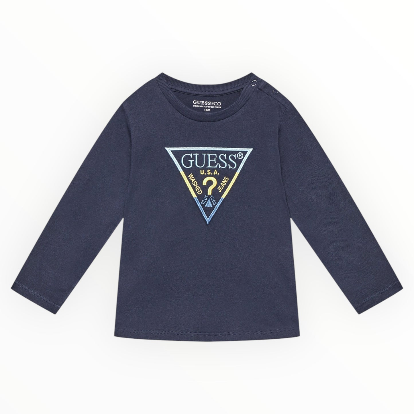 T-shirt Guess logo ricamato