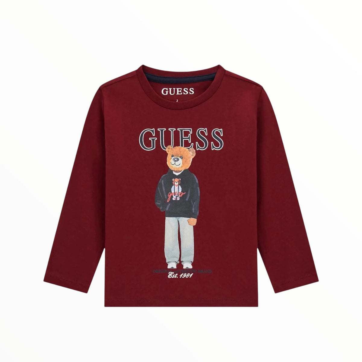 T-Shirr Guess Teddy bordeaux
