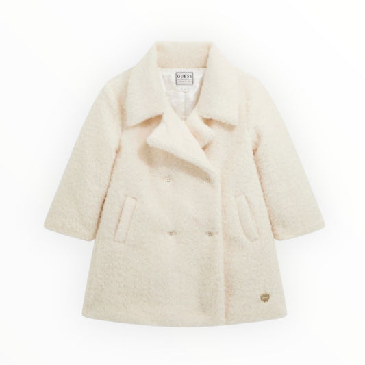 Cappotto teddy con trama in lurex Guess