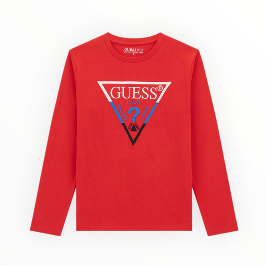 T-shirt logo Guess ricamato