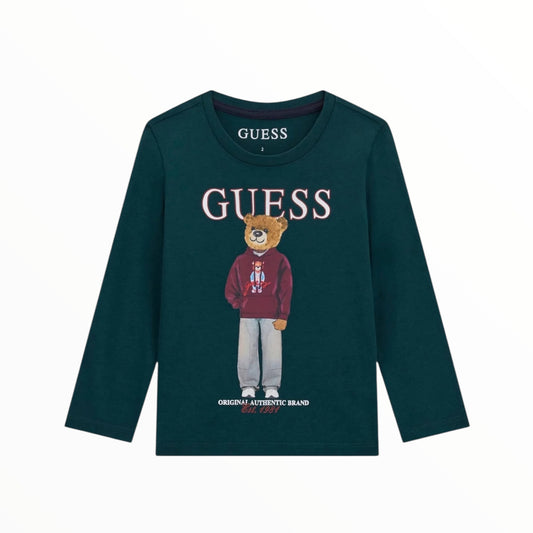 T-Shirt Guess Teddy verde