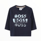 T-shirt triplo logo Boss