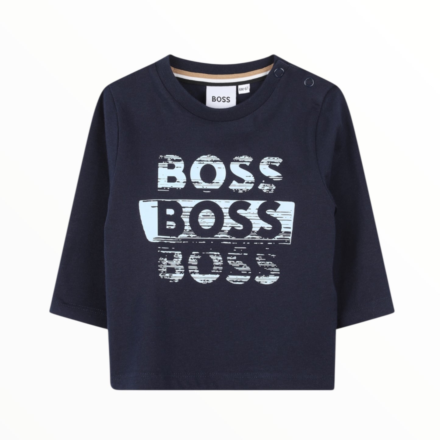 T-shirt triplo logo Boss