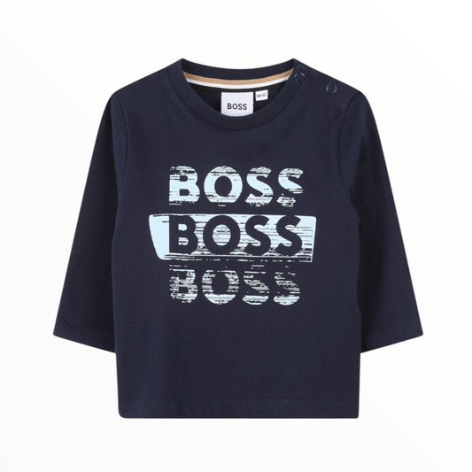 T-shirt triplo logo Boss