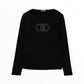 T-Shirt con logo Liu Jo monogram e strass