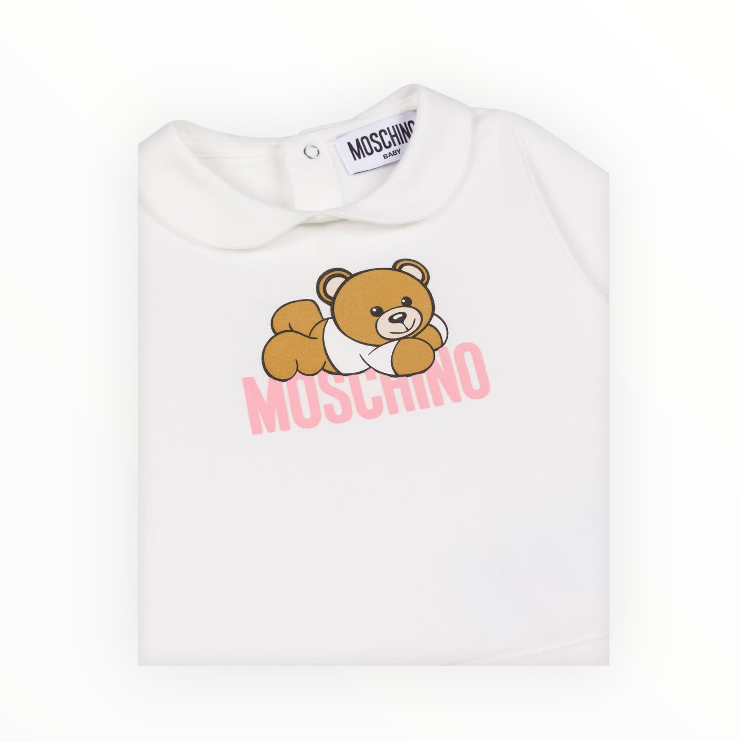 Tutina Moschino in cotone organico Teddy Logo