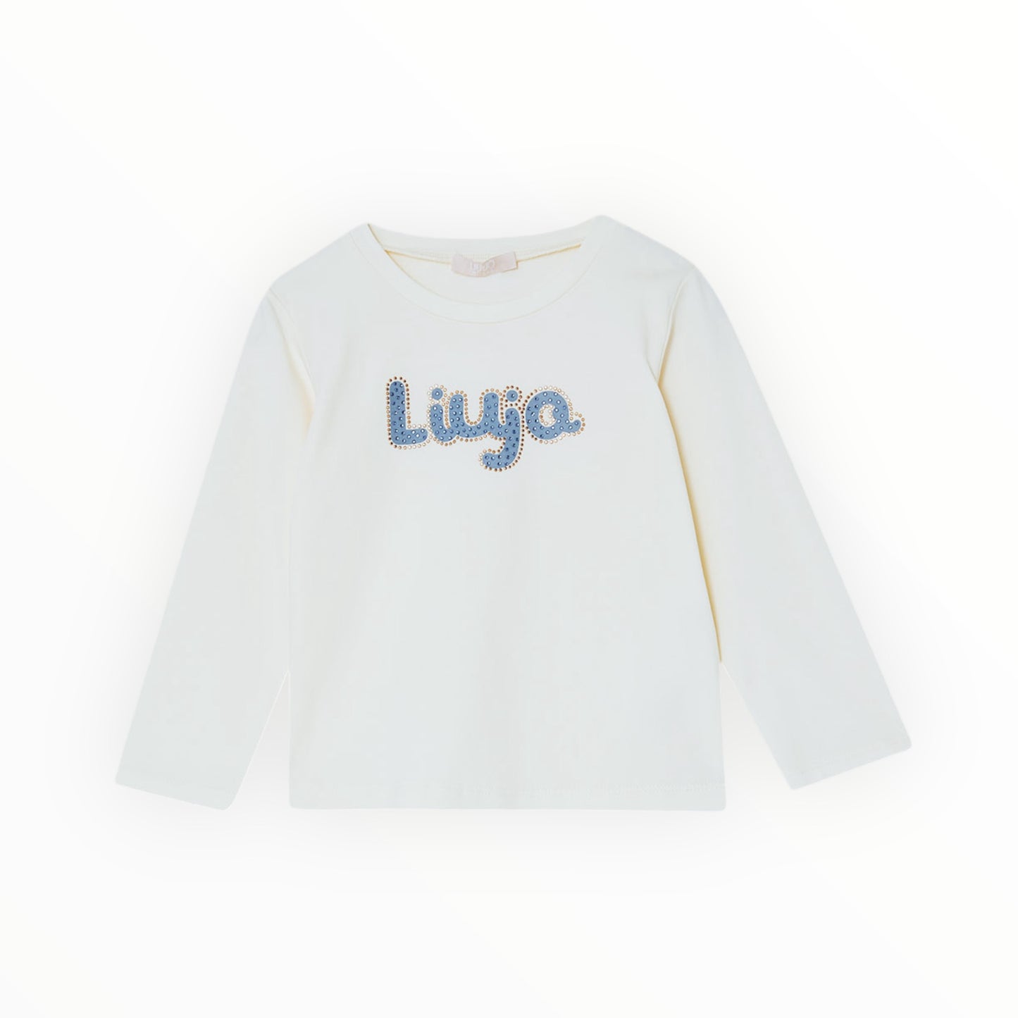 T-shirt Con Logo E Strass Liu Jo