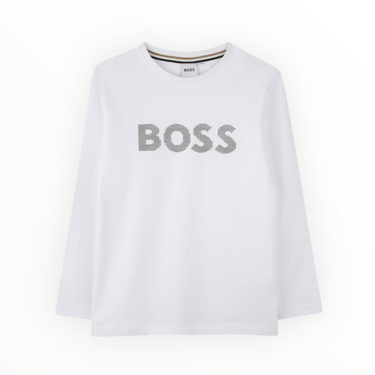 T-shirt Con Logo In Rilievo Boss