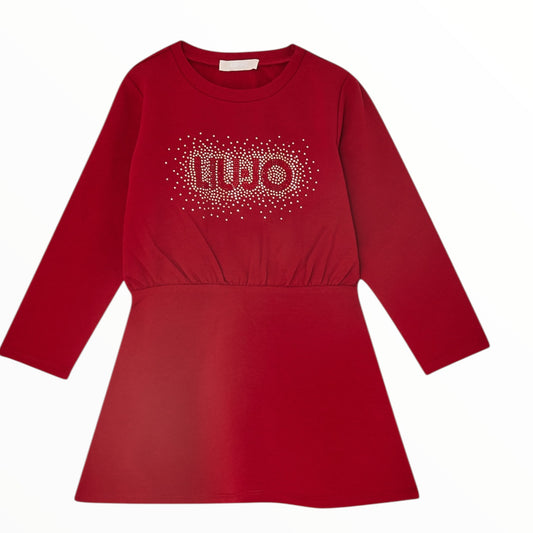 Abito Liu Jo strass rosso/bordeaux