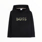 Felpa con cappuccio e logo Boss