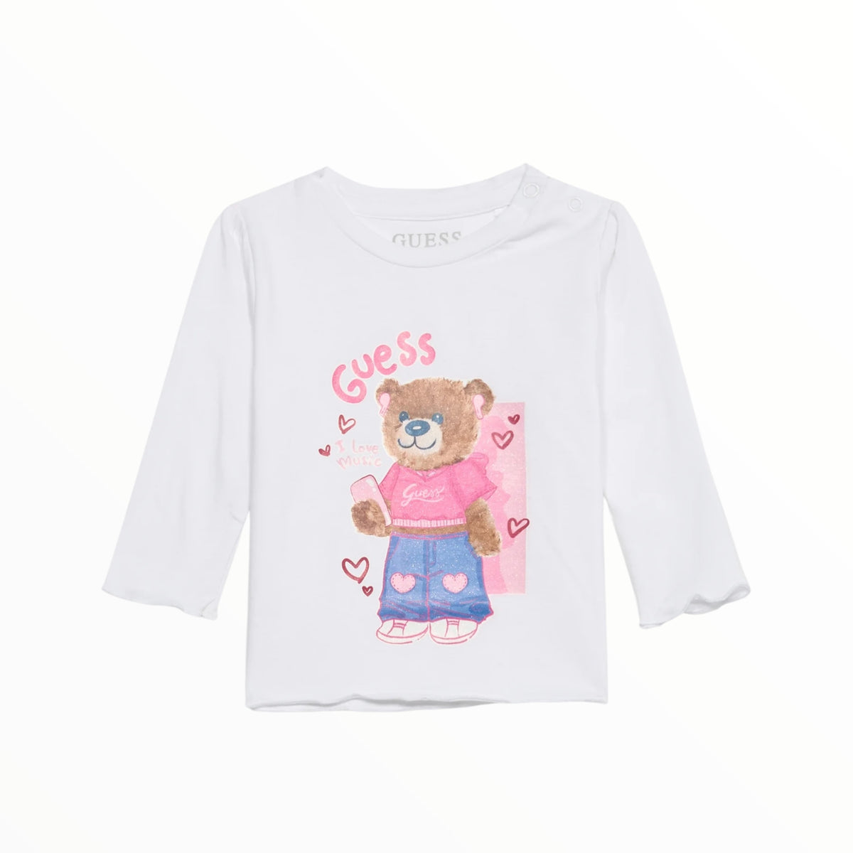 T-Shirt Guess stampa glitterata