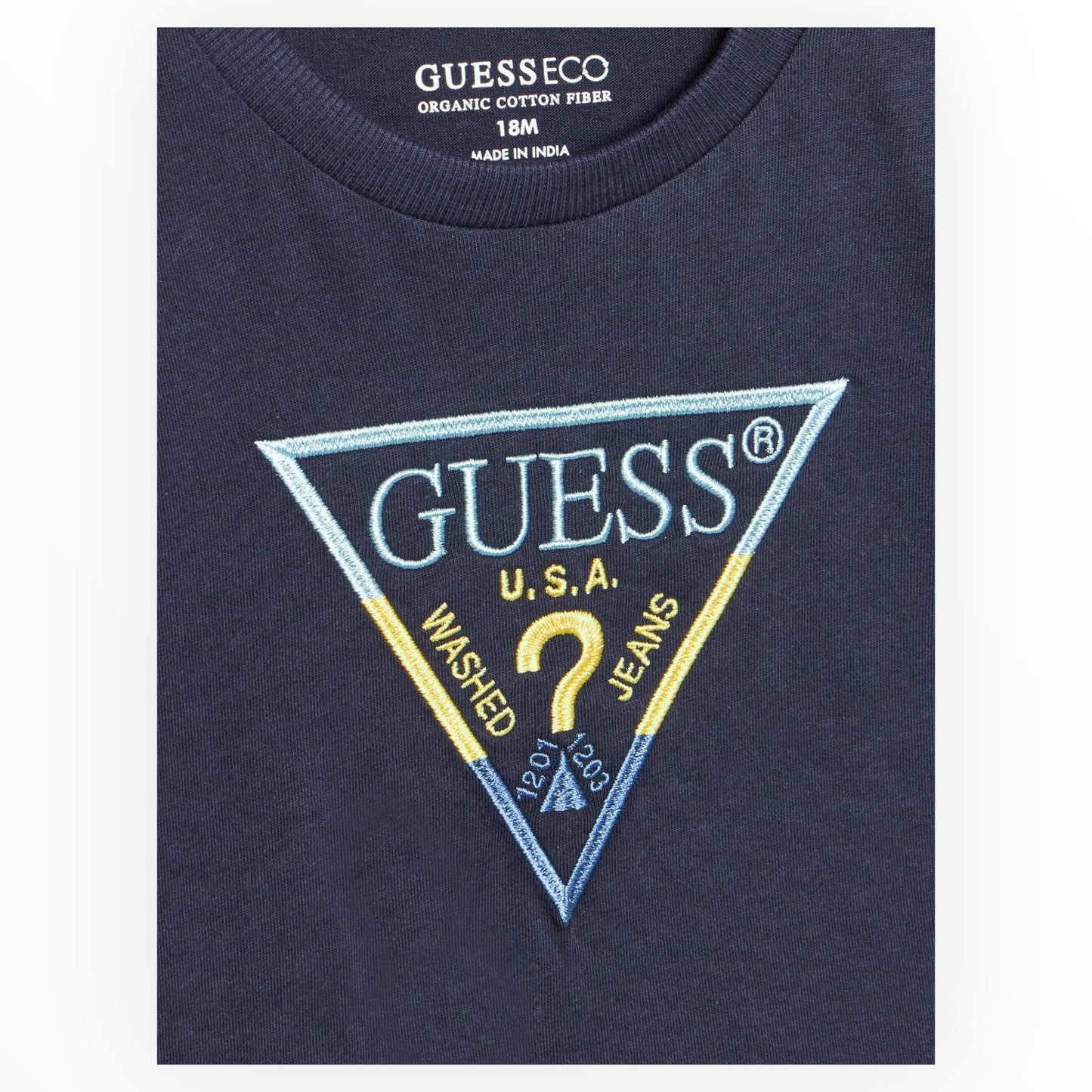 T-shirt Guess logo ricamato