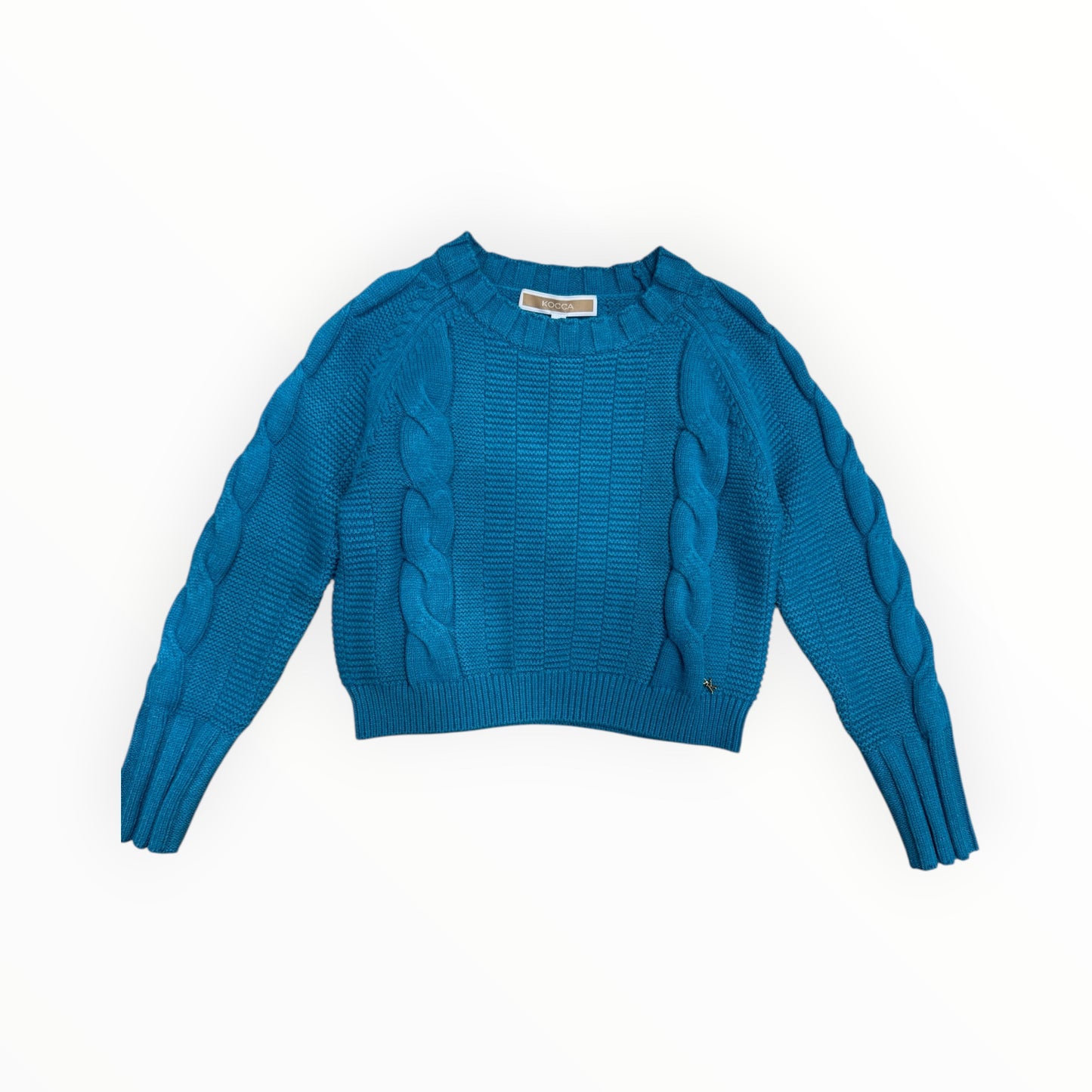 Maglione crop azzurro Kocca