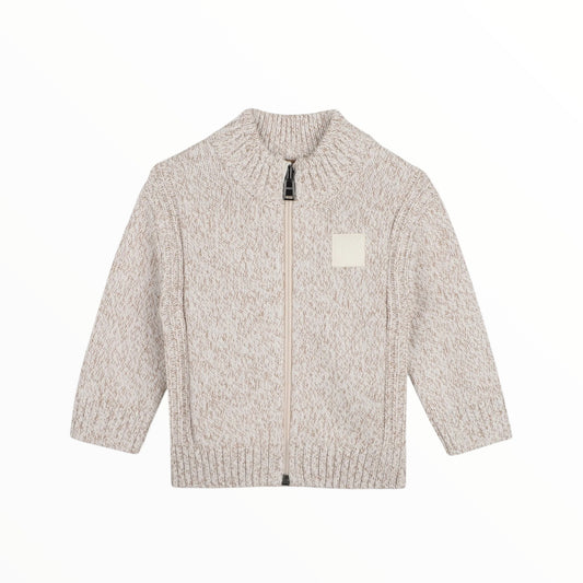 Maglione Boss beige con zip