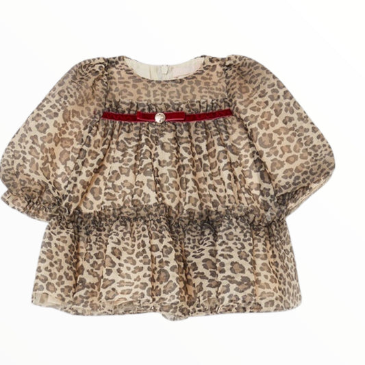 Abito in tulle animalier neonata Liu Jo