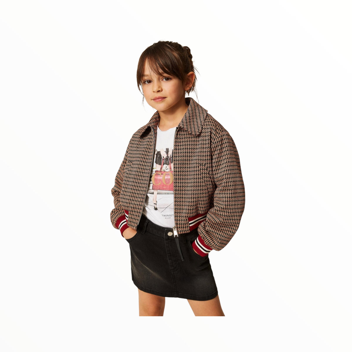 Giacca Twinset in pied de poule
