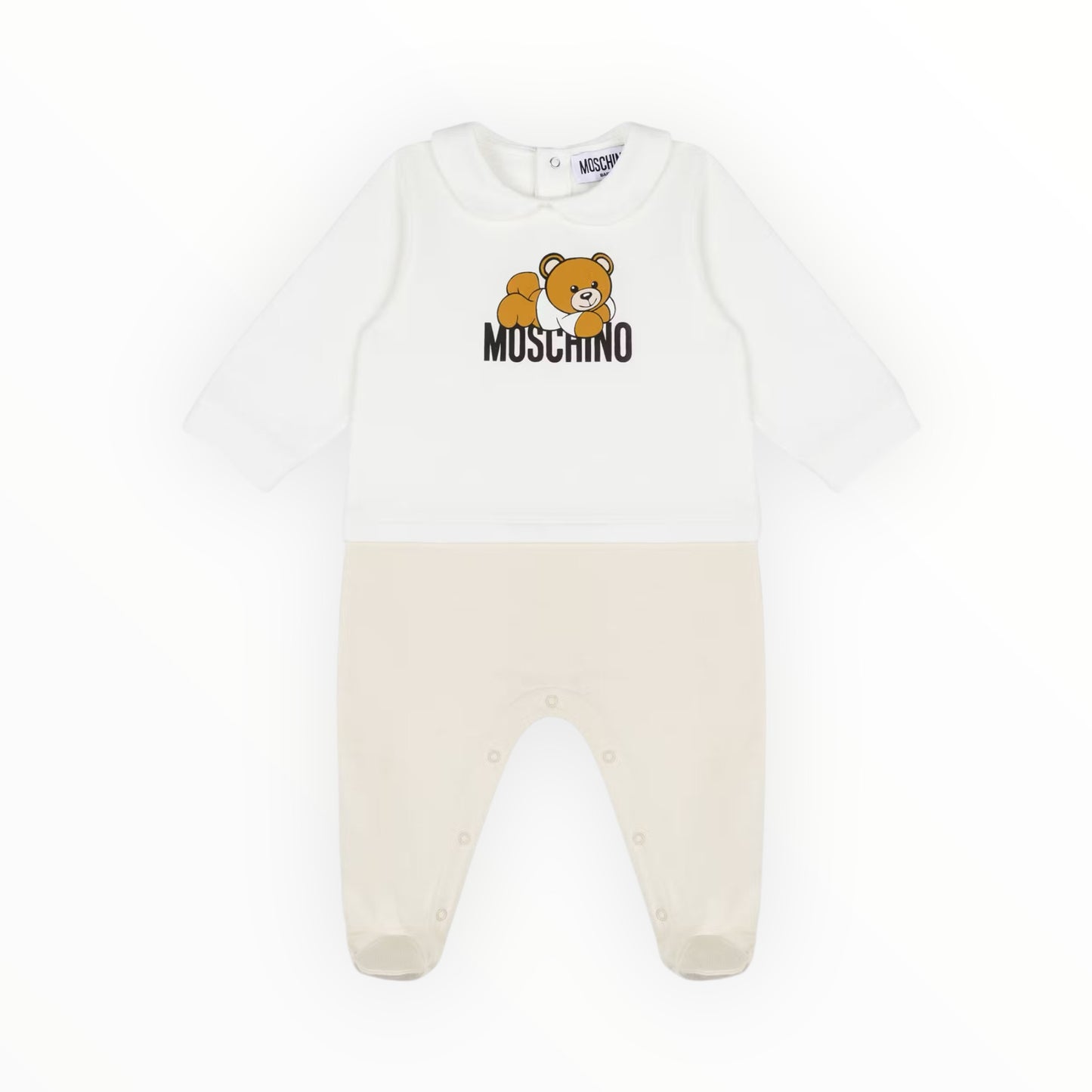 Tutina Moschino in cotone organico Teddy Logo