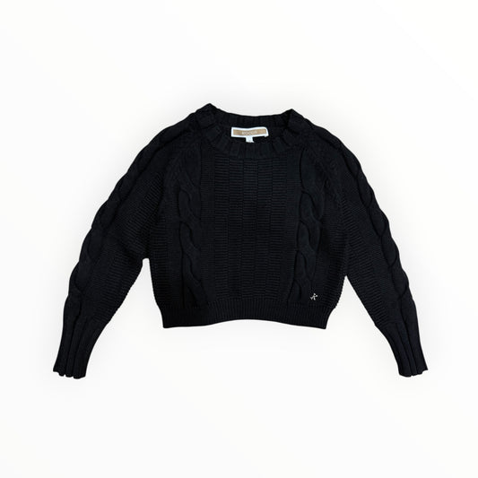 Maglione crop nero Kocca
