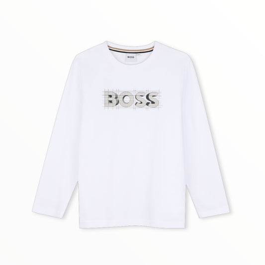 T-Shirt Boss con stampa