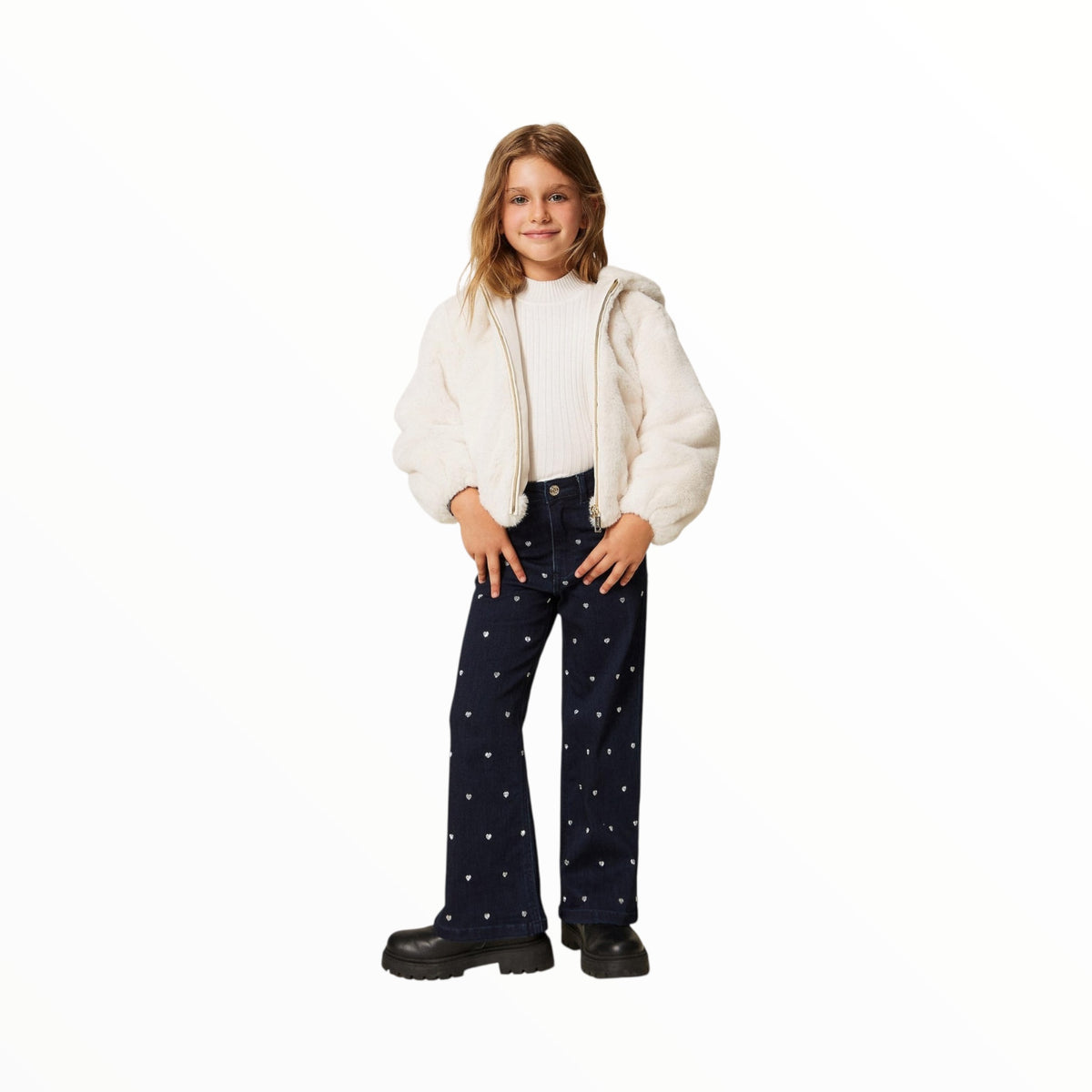 Jeans Twinset con cuori