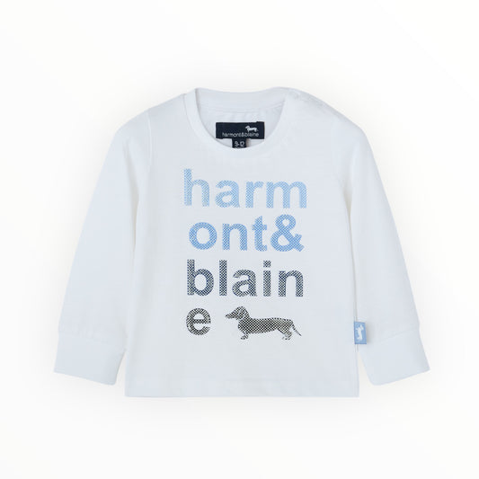 T-shirt Neonato  Con Logo Gommato Harmont & Blaine