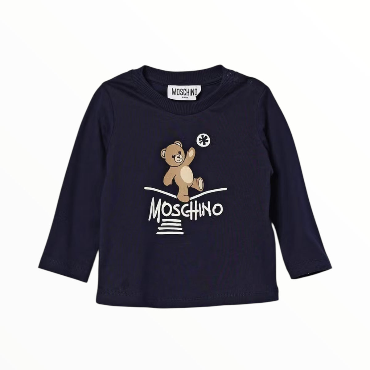 T-Shirt Moschino blu teddy