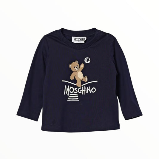 T-Shirt Moschino blu teddy