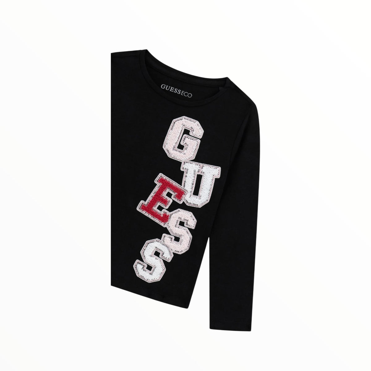 T-Shirt Guess bambina nera