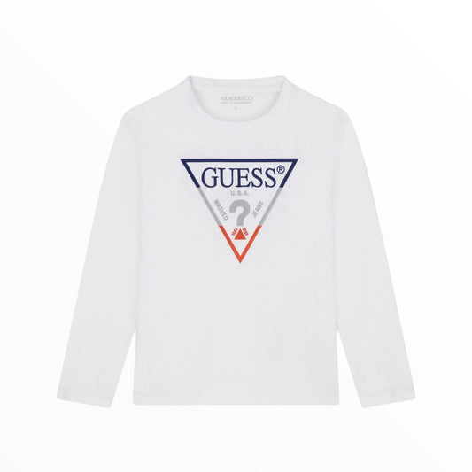 T-Shirt Guess triangolo ricamato