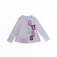 T-Shirt Guess rosa logo in rilievo