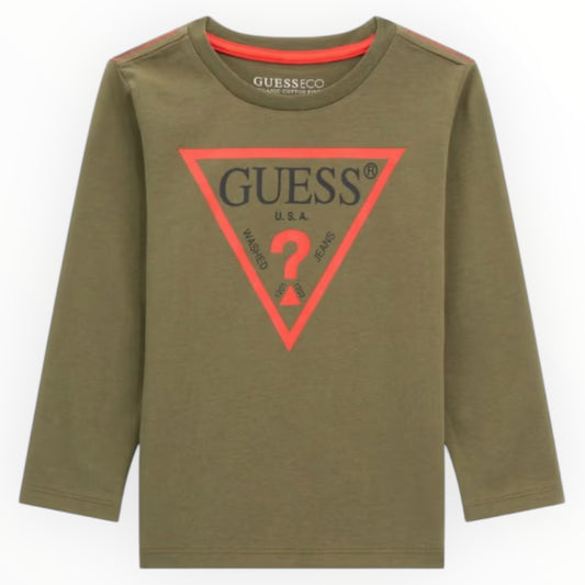 T-shirt Guess basic verde