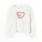 Maglione con cuore e logo Liu Jo