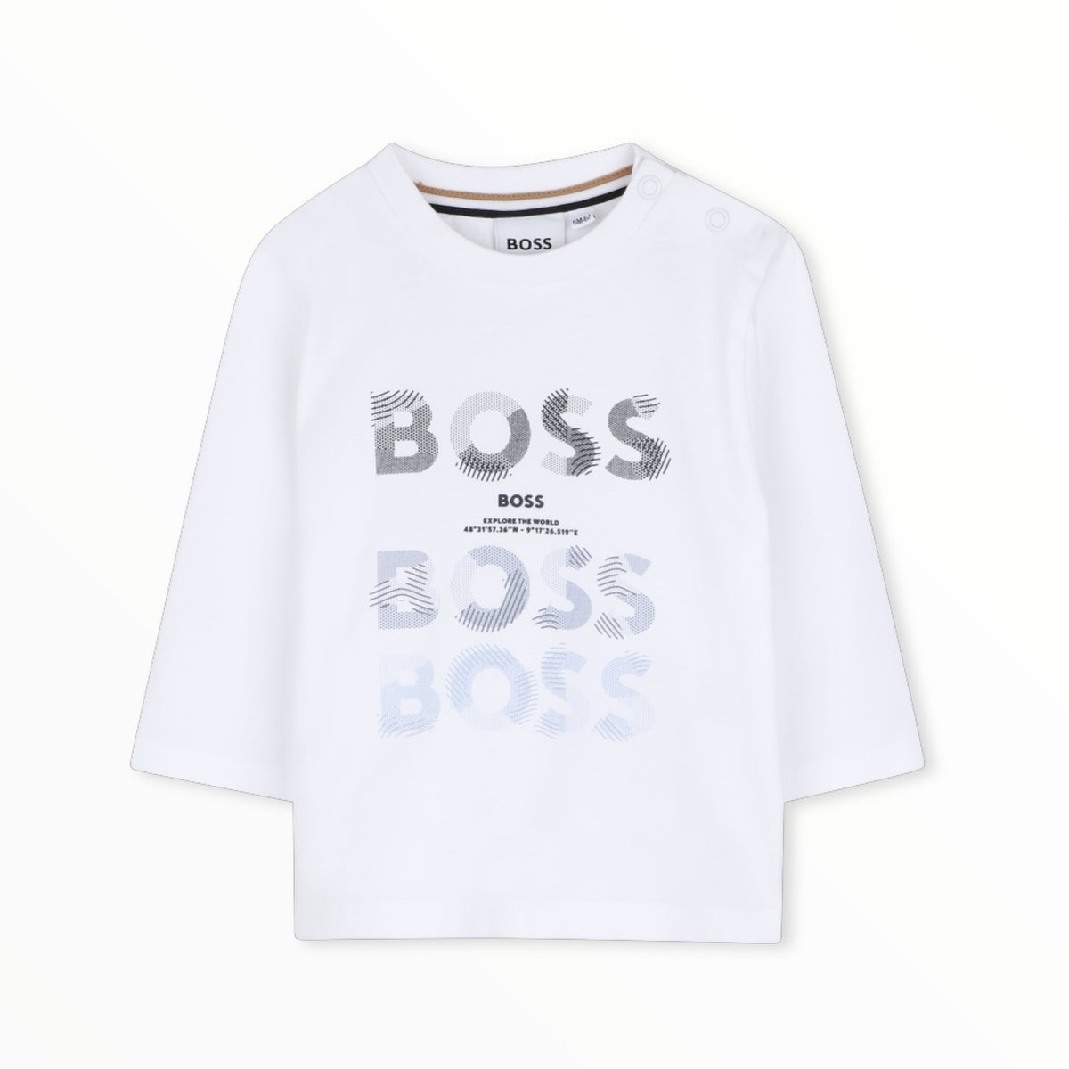 T-Shirt triplo logo Boss