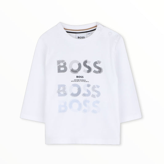 T-Shirt triplo logo Boss