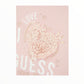 T-shirt Guess cuore in rilievo