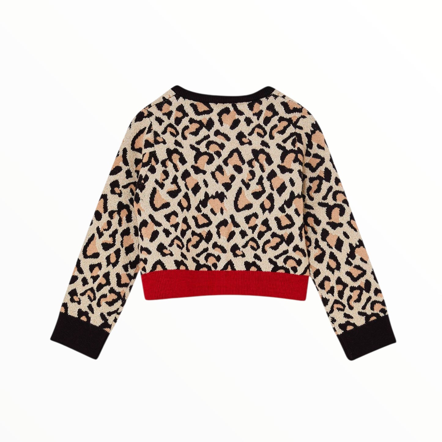 Cardigan animalier in lurex Liu Jo