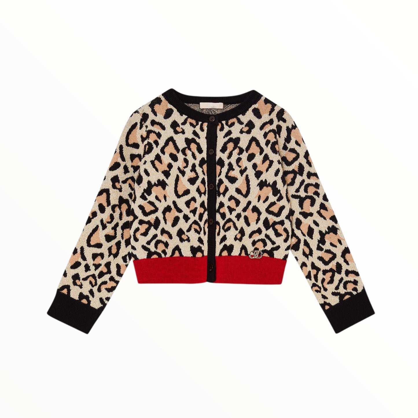 Cardigan animalier in lurex Liu Jo