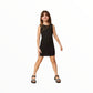 Abito a costine con borchie Twinset