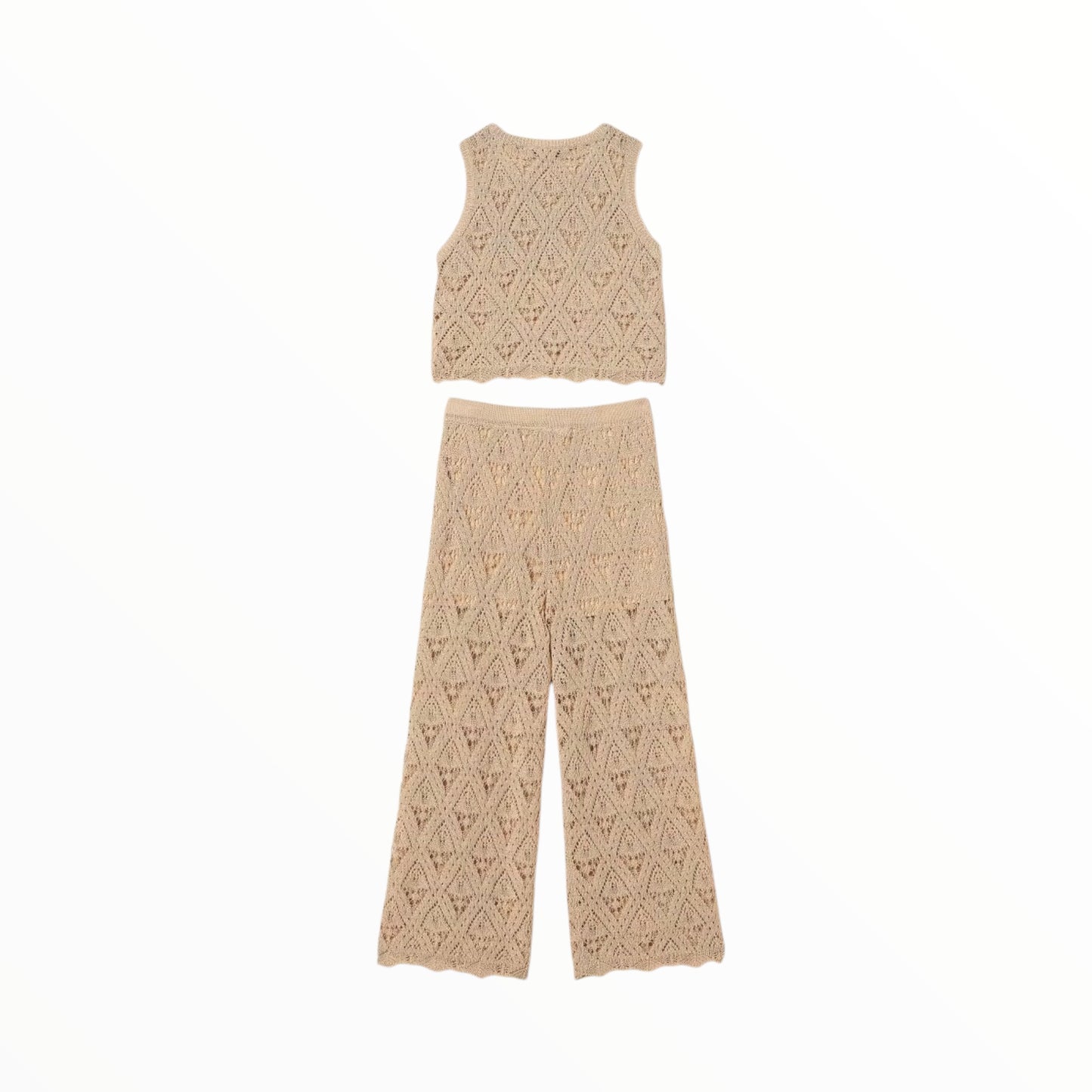 Completo in maglia rombi Twinset