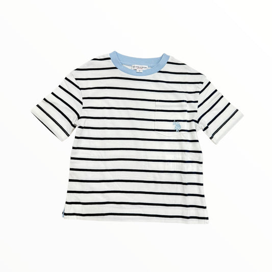 T-Shirt a righe con taschino Us Polo