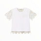 T-shirt Twinset con maniche in macramè
