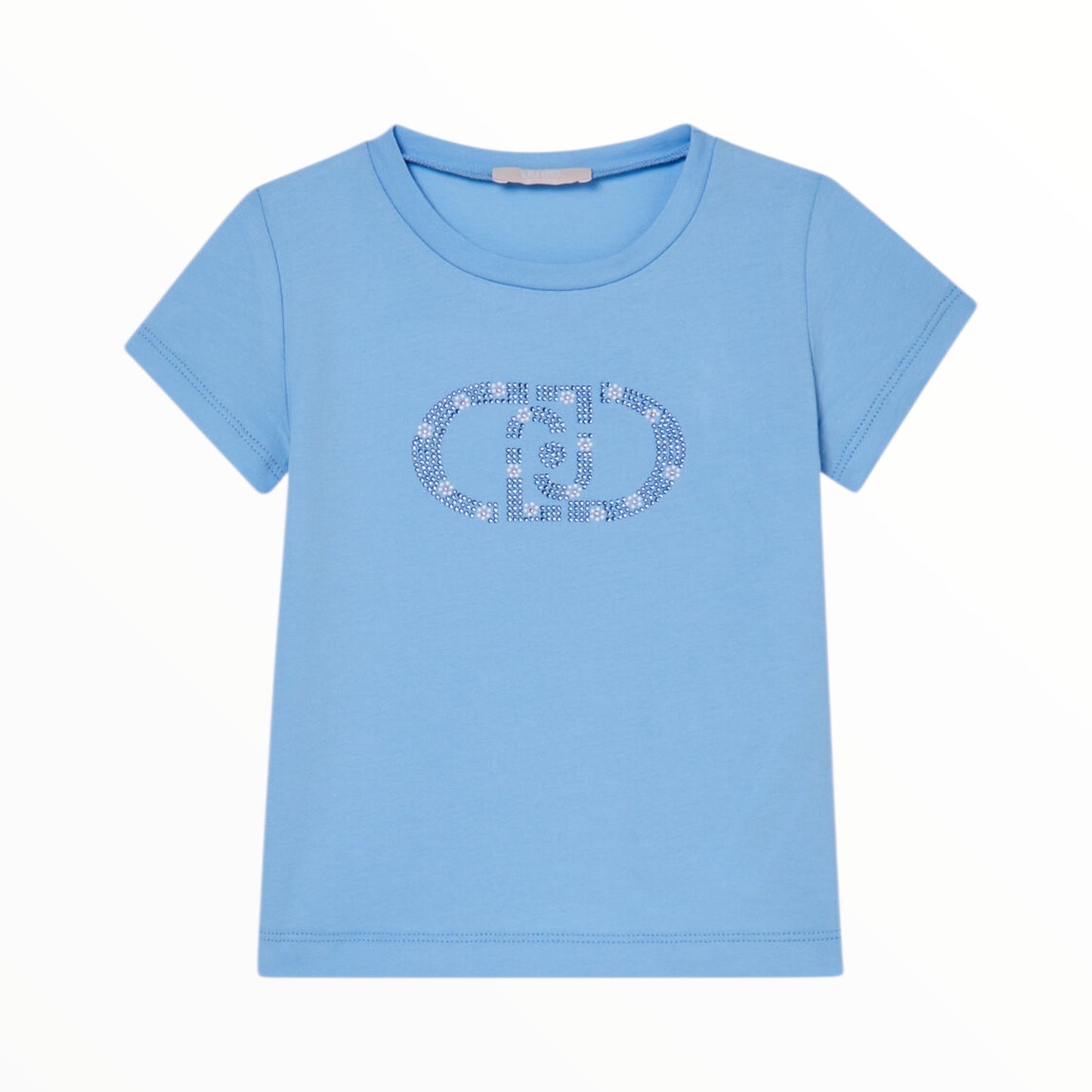T-Shirt logo e strass Liu Jo