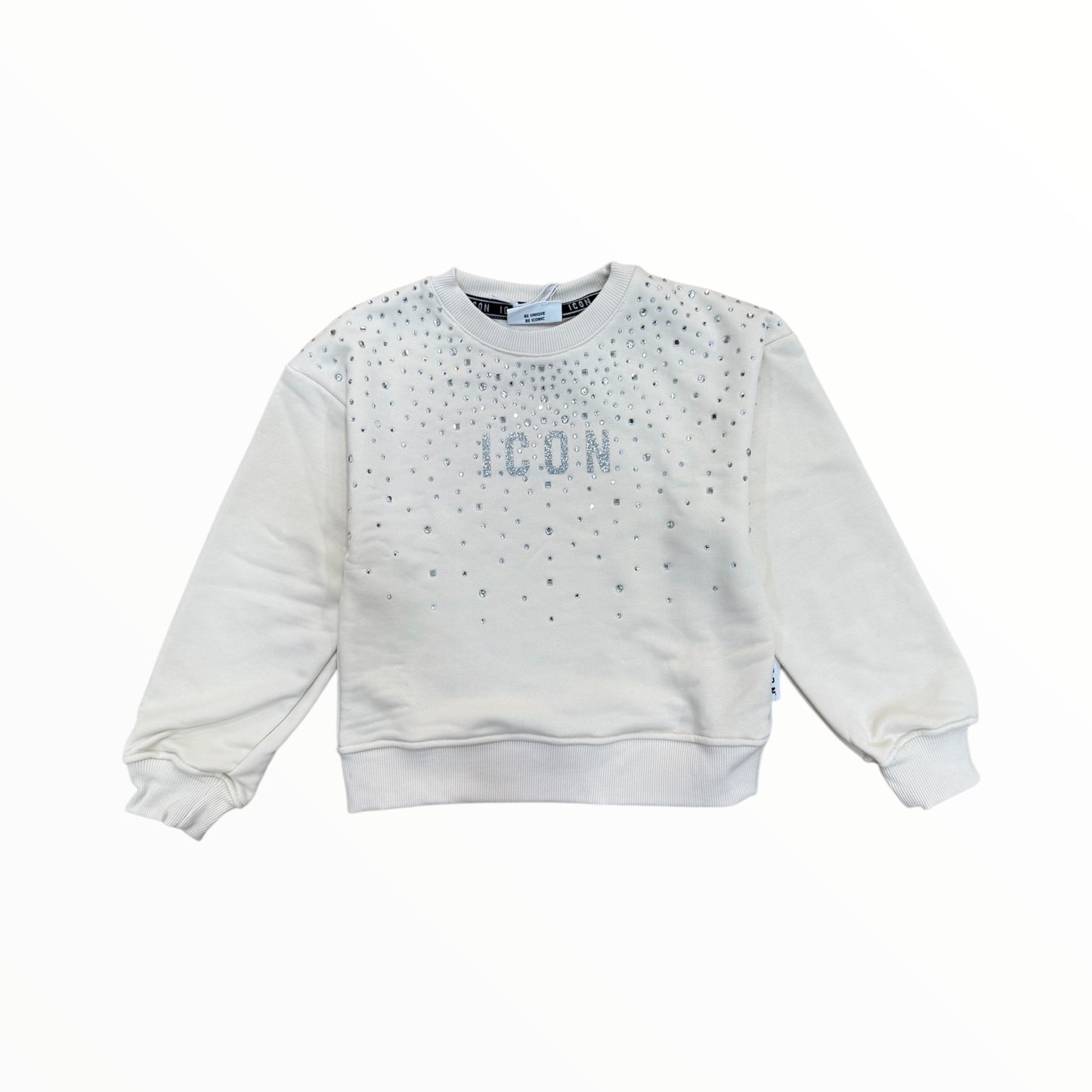 Felpa Icon con strass ragazza